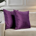 Matte Velvet Cushion Covers Set of 2 Hidden Zipper - Eminence