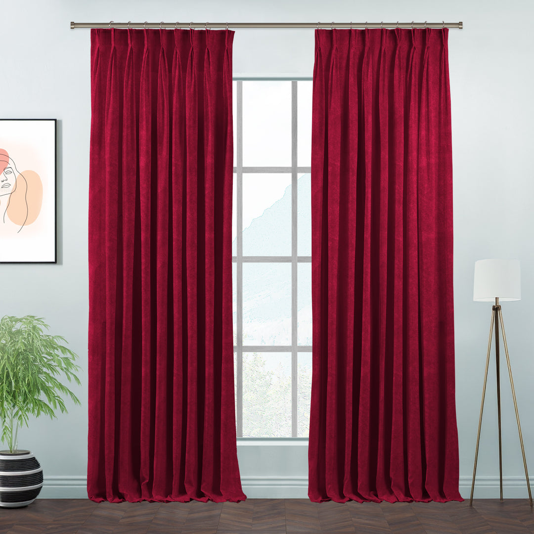 Lilijan Home matte velvet pinch pleated curtains, matte velvet curtains, pinch pleat curtains, velvet window curtains, luxury curtains, decorative drapes, elegant window treatments, living room curtains, bedroom curtains, dining room curtains, nursery curtains, custom curtains, custom size drapes, privacy curtains, soft velvet curtains, tailored pleated curtains, modern home decor, luxury home furnishings, curtain panels, stylish window drapes
