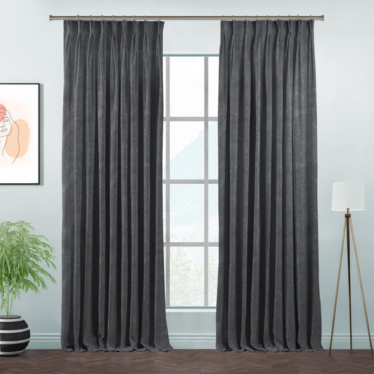 Lilijan Home matte velvet pinch pleated curtains, matte velvet curtains, pinch pleat curtains, velvet window curtains, luxury curtains, decorative drapes, elegant window treatments, living room curtains, bedroom curtains, dining room curtains, nursery curtains, custom curtains, custom size drapes, privacy curtains, soft velvet curtains, tailored pleated curtains, modern home decor, luxury home furnishings, curtain panels, stylish window drapes
