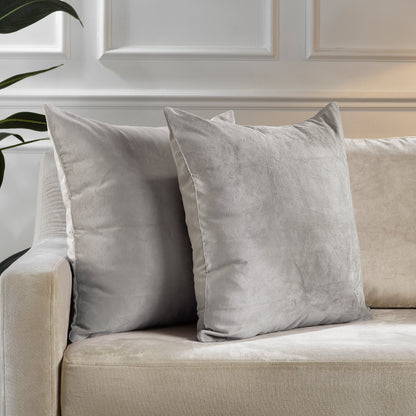 Matte Velvet Cushion Covers Set of 2 Hidden Zipper - Thistle