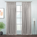 Matte Velvet Pinch Pleated Curtain Single Panel - Thistle