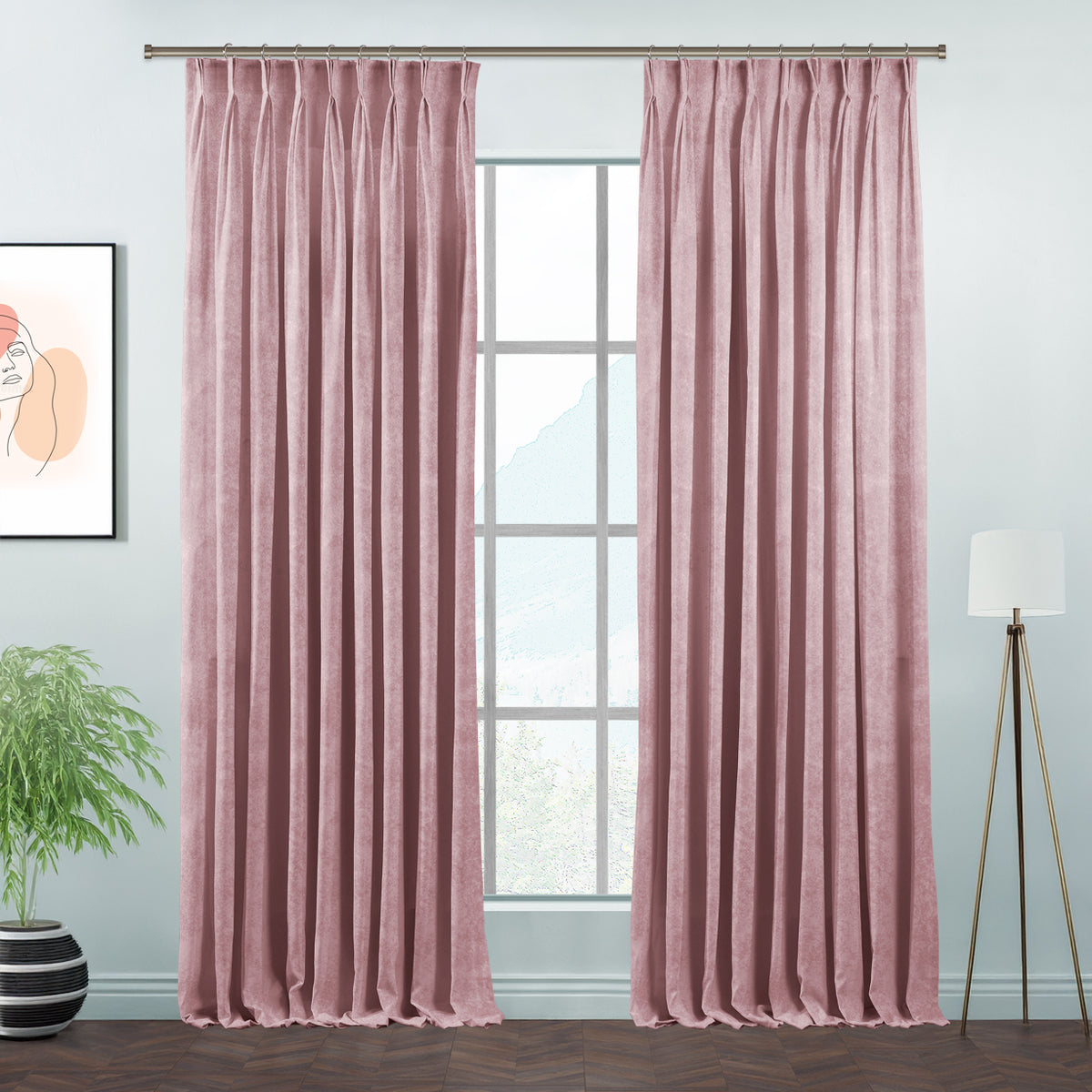 Lilijan Home matte velvet pinch pleated curtains, matte velvet curtains, pinch pleat curtains, velvet window curtains, luxury curtains, decorative drapes, elegant window treatments, living room curtains, bedroom curtains, dining room curtains, nursery curtains, custom curtains, custom size drapes, privacy curtains, soft velvet curtains, tailored pleated curtains, modern home decor, luxury home furnishings, curtain panels, stylish window drapes
