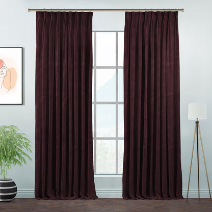 Lilijan Home matte velvet pinch pleated curtains, matte velvet curtains, pinch pleat curtains, velvet window curtains, luxury curtains, decorative drapes, elegant window treatments, living room curtains, bedroom curtains, dining room curtains, nursery curtains, custom curtains, custom size drapes, privacy curtains, soft velvet curtains, tailored pleated curtains, modern home decor, luxury home furnishings, curtain panels, stylish window drapes
