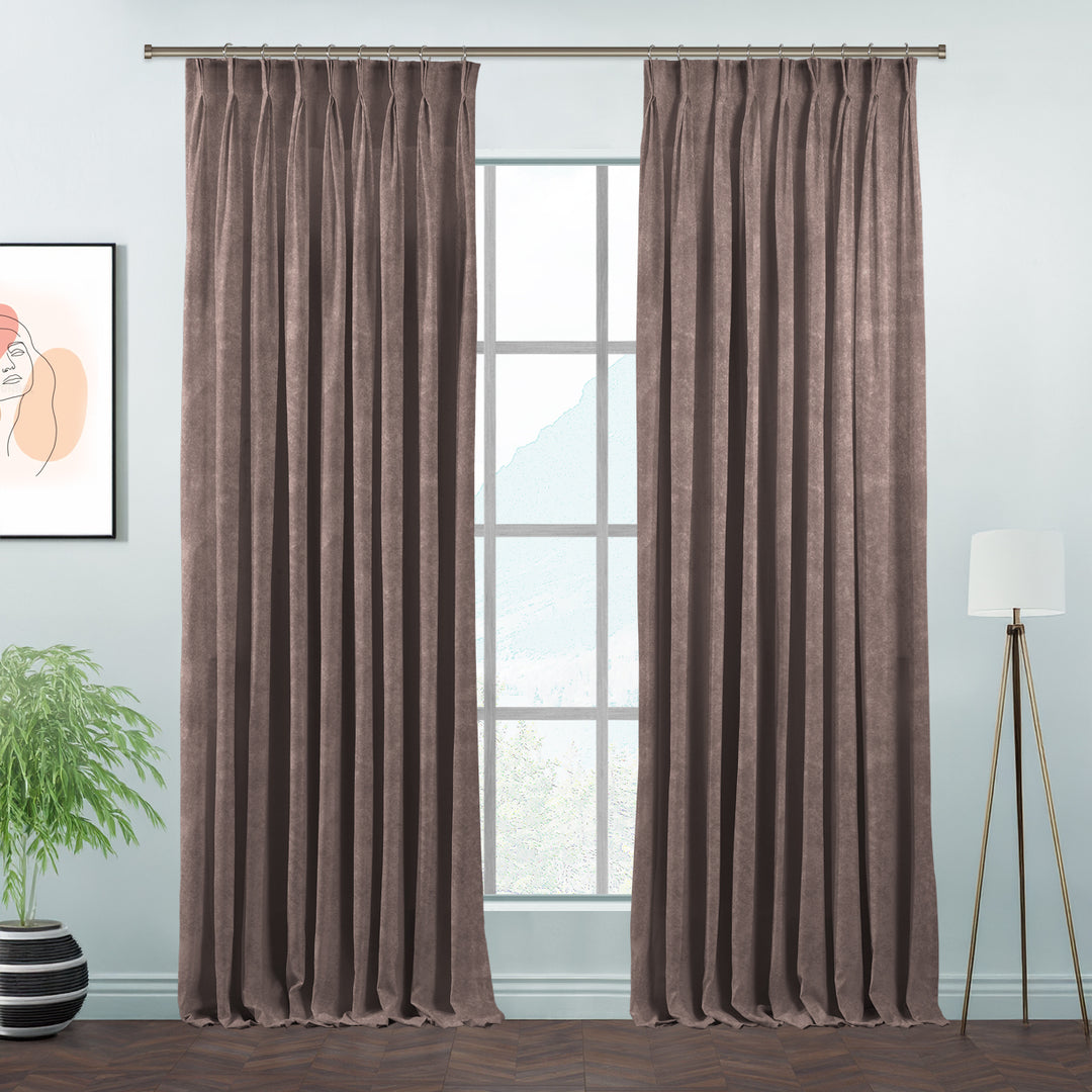 Lilijan Home matte velvet pinch pleated curtains, matte velvet curtains, pinch pleat curtains, velvet window curtains, luxury curtains, decorative drapes, elegant window treatments, living room curtains, bedroom curtains, dining room curtains, nursery curtains, custom curtains, custom size drapes, privacy curtains, soft velvet curtains, tailored pleated curtains, modern home decor, luxury home furnishings, curtain panels, stylish window drapes
