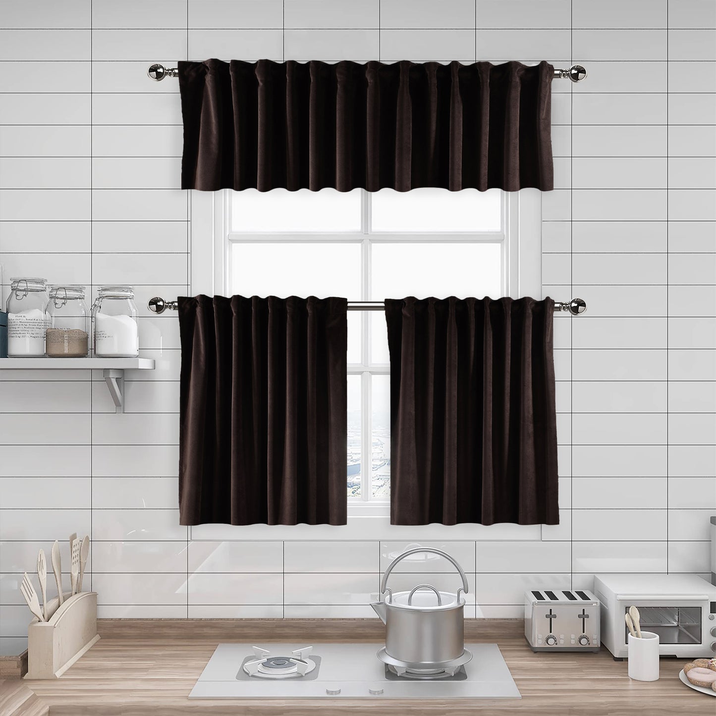 Matte velvet kitchen valances, matte velvet window valance, kitchen window valance, decorative kitchen curtains, velvet valance, luxury kitchen decor, window topper, kitchen window treatment, custom kitchen valance, modern kitchen curtains, farmhouse kitchen valance, elegant window valance, soft velvet valance, café window curtain, rod pocket valance, kitchen home decor, decorative window topper, stylish kitchen valance, window furnishings