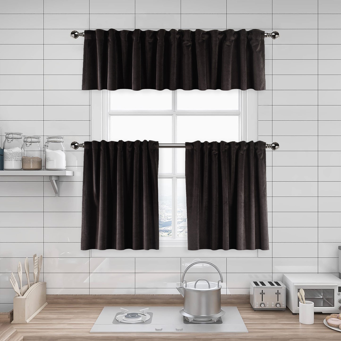 Matte velvet kitchen valances, matte velvet window valance, kitchen window valance, decorative kitchen curtains, velvet valance, luxury kitchen decor, window topper, kitchen window treatment, custom kitchen valance, modern kitchen curtains, farmhouse kitchen valance, elegant window valance, soft velvet valance, café window curtain, rod pocket valance, kitchen home decor, decorative window topper, stylish kitchen valance, window furnishings