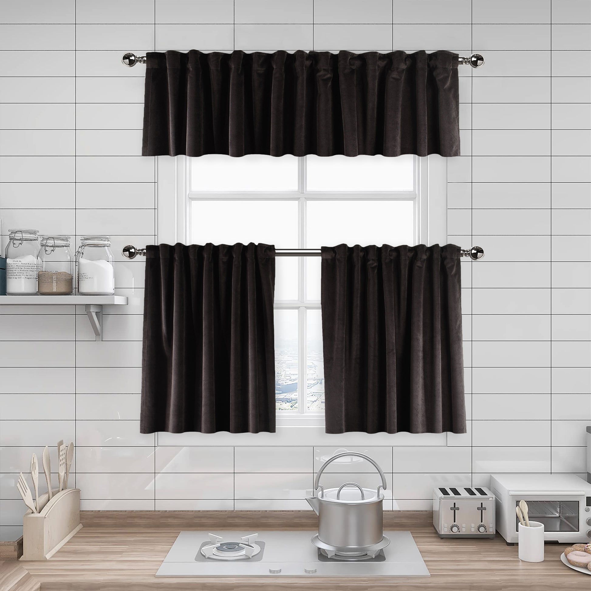Matte velvet kitchen valances, matte velvet window valance, kitchen window valance, decorative kitchen curtains, velvet valance, luxury kitchen decor, window topper, kitchen window treatment, custom kitchen valance, modern kitchen curtains, farmhouse kitchen valance, elegant window valance, soft velvet valance, café window curtain, rod pocket valance, kitchen home decor, decorative window topper, stylish kitchen valance, window furnishings