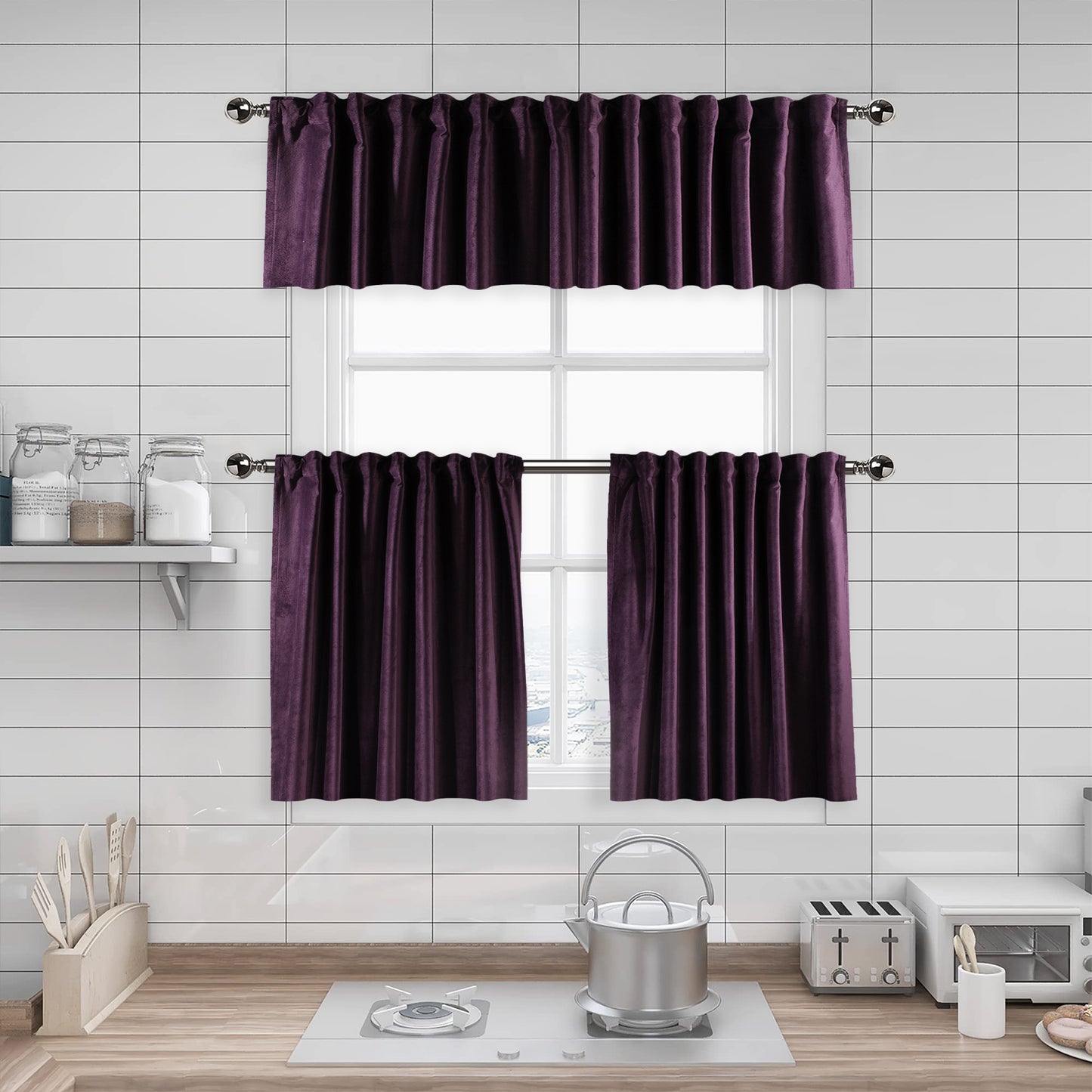 Matte velvet kitchen valances, matte velvet window valance, kitchen window valance, decorative kitchen curtains, velvet valance, luxury kitchen decor, window topper, kitchen window treatment, custom kitchen valance, modern kitchen curtains, farmhouse kitchen valance, elegant window valance, soft velvet valance, café window curtain, rod pocket valance, kitchen home decor, decorative window topper, stylish kitchen valance, window furnishings