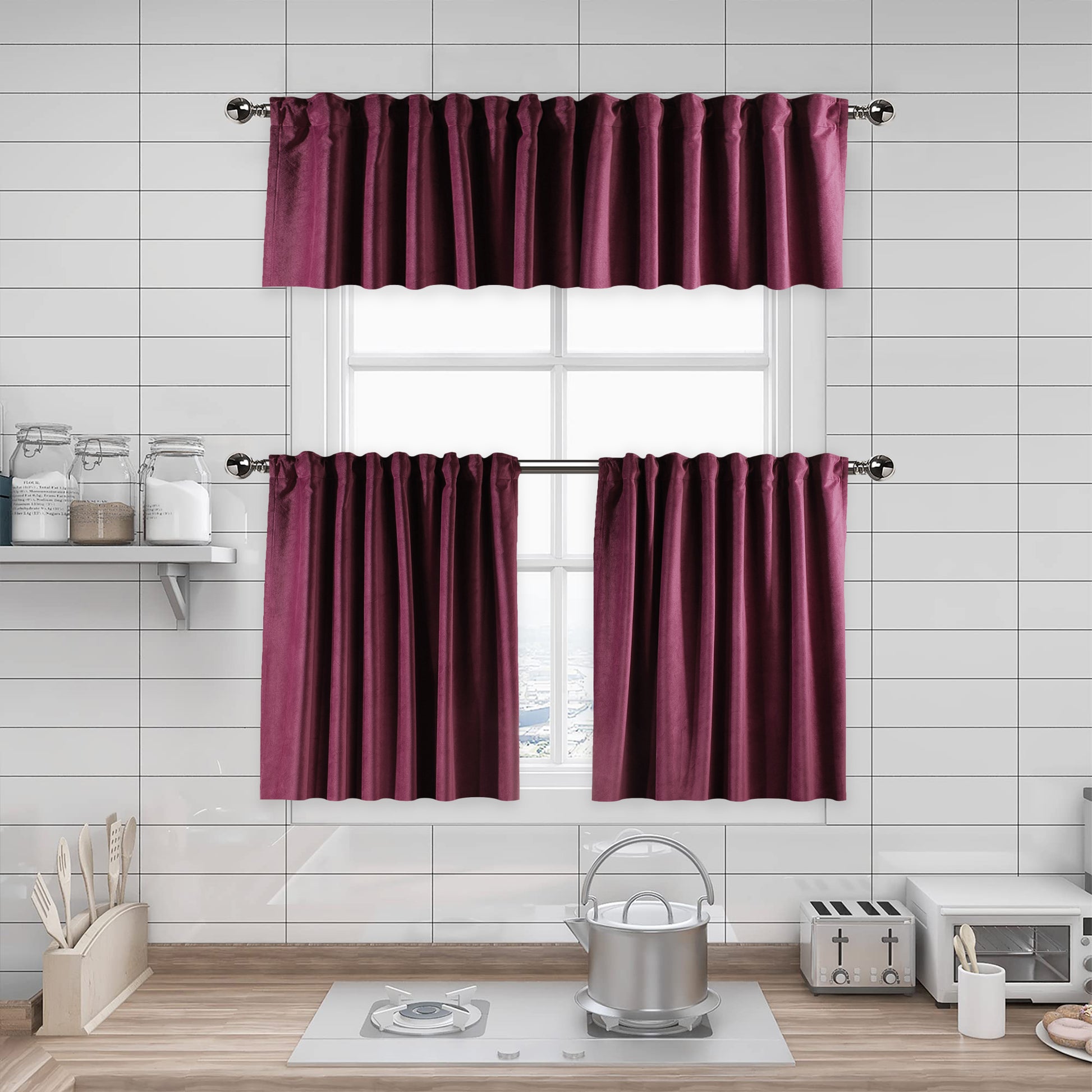 Matte velvet kitchen valances, matte velvet window valance, kitchen window valance, decorative kitchen curtains, velvet valance, luxury kitchen decor, window topper, kitchen window treatment, custom kitchen valance, modern kitchen curtains, farmhouse kitchen valance, elegant window valance, soft velvet valance, café window curtain, rod pocket valance, kitchen home decor, decorative window topper, stylish kitchen valance, window furnishings