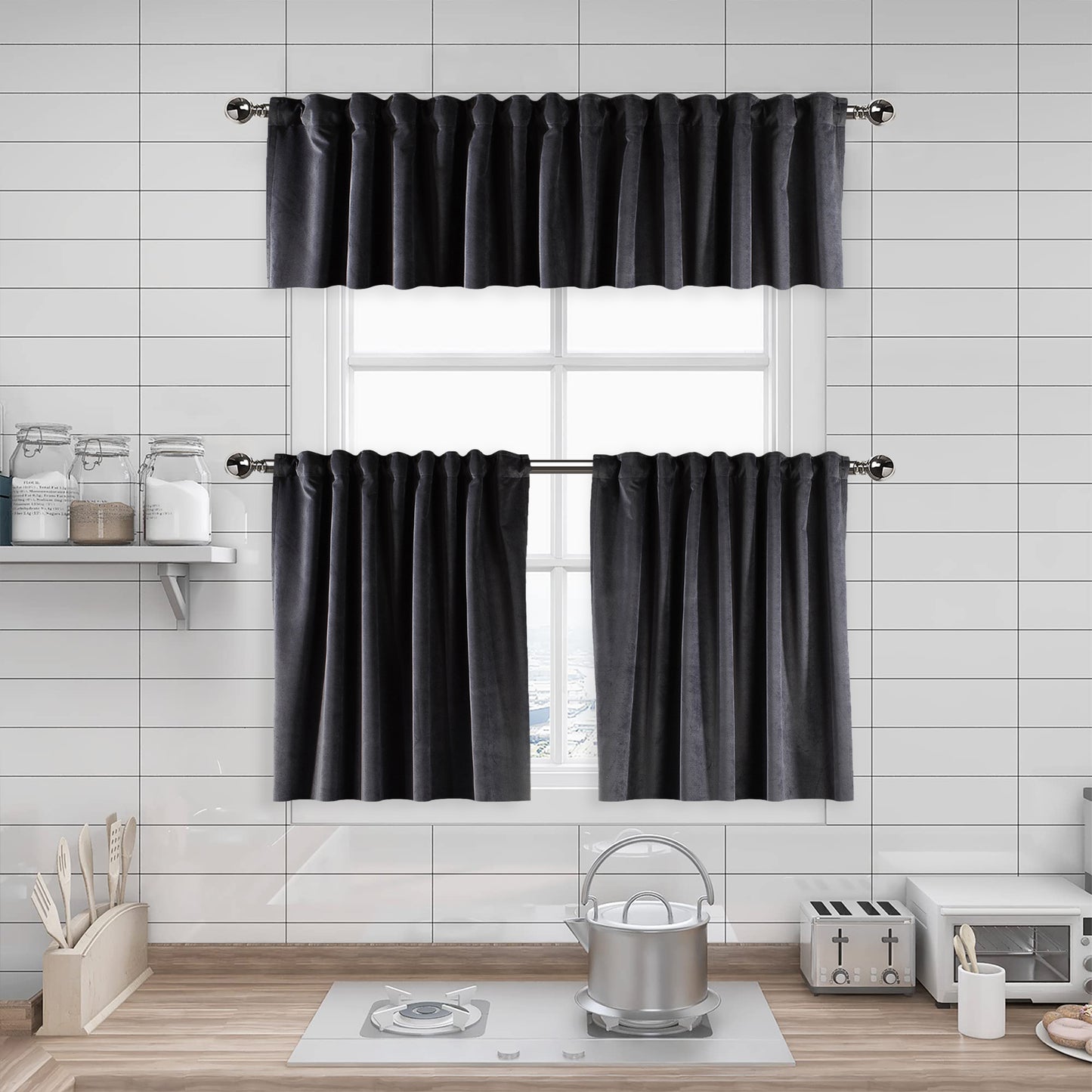 Matte velvet kitchen valances, matte velvet window valance, kitchen window valance, decorative kitchen curtains, velvet valance, luxury kitchen decor, window topper, kitchen window treatment, custom kitchen valance, modern kitchen curtains, farmhouse kitchen valance, elegant window valance, soft velvet valance, café window curtain, rod pocket valance, kitchen home decor, decorative window topper, stylish kitchen valance, window furnishings
