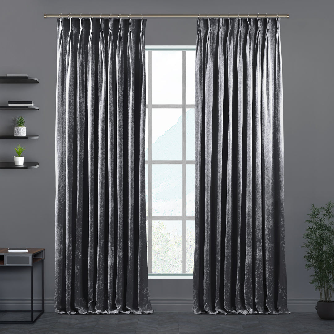 Lilijan Home shiny velvet pinch pleated curtains, shiny velvet curtains, pinch pleat curtains, velvet window curtains, luxury curtains, decorative drapes, elegant window treatments, living room curtains, bedroom curtains, dining room curtains, nursery curtains, custom curtains, custom size curtains, tailored pleated curtains, soft velvet curtains, privacy curtains, modern home decor, curtain panels, stylish window drapes, luxury home furnishings