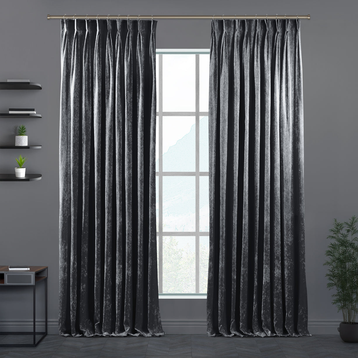 Lilijan Home shiny velvet pinch pleated curtains, shiny velvet curtains, pinch pleat curtains, velvet window curtains, luxury curtains, decorative drapes, elegant window treatments, living room curtains, bedroom curtains, dining room curtains, nursery curtains, custom curtains, custom size curtains, tailored pleated curtains, soft velvet curtains, privacy curtains, modern home decor, curtain panels, stylish window drapes, luxury home furnishings