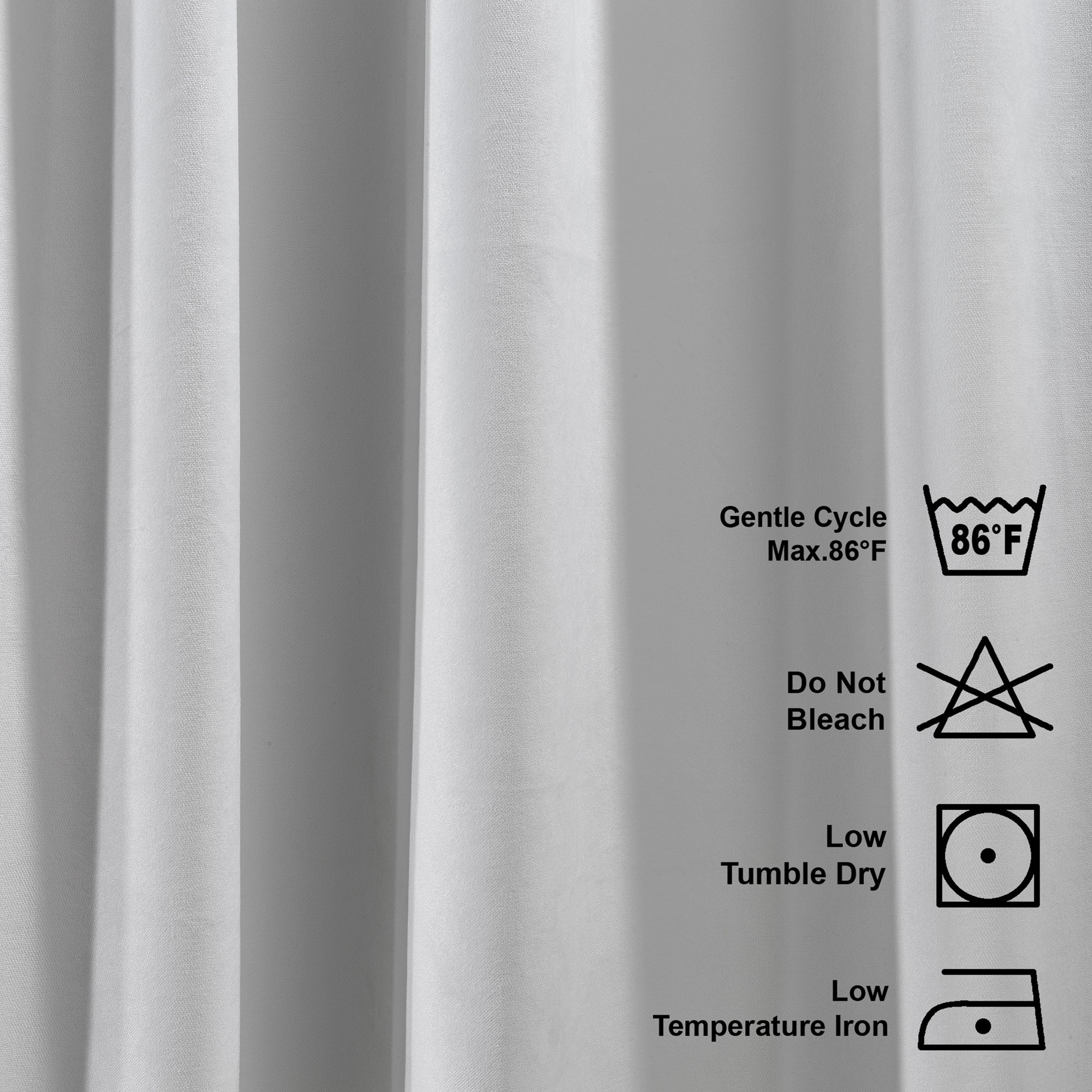 Matte Velvet Curtain Single Panel - White