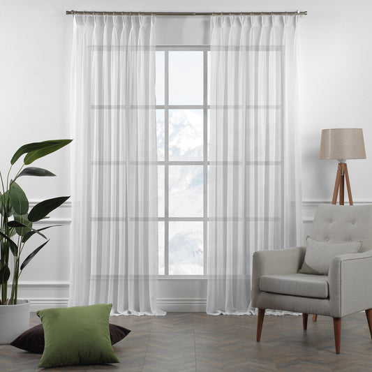 Sheer silk crepe pinch pleated curtains, silk crepe sheer curtains, pinch pleat curtains, sheer window curtains, light filtering curtains, elegant window drapes, decorative sheer panels, living room curtains, bedroom curtains, dining room curtains, nursery curtains, custom size curtains, custom drapes, luxury window treatments, modern home decor, airy sheer curtains, privacy sheers, stylish curtain panels, window drapes, home furnishings