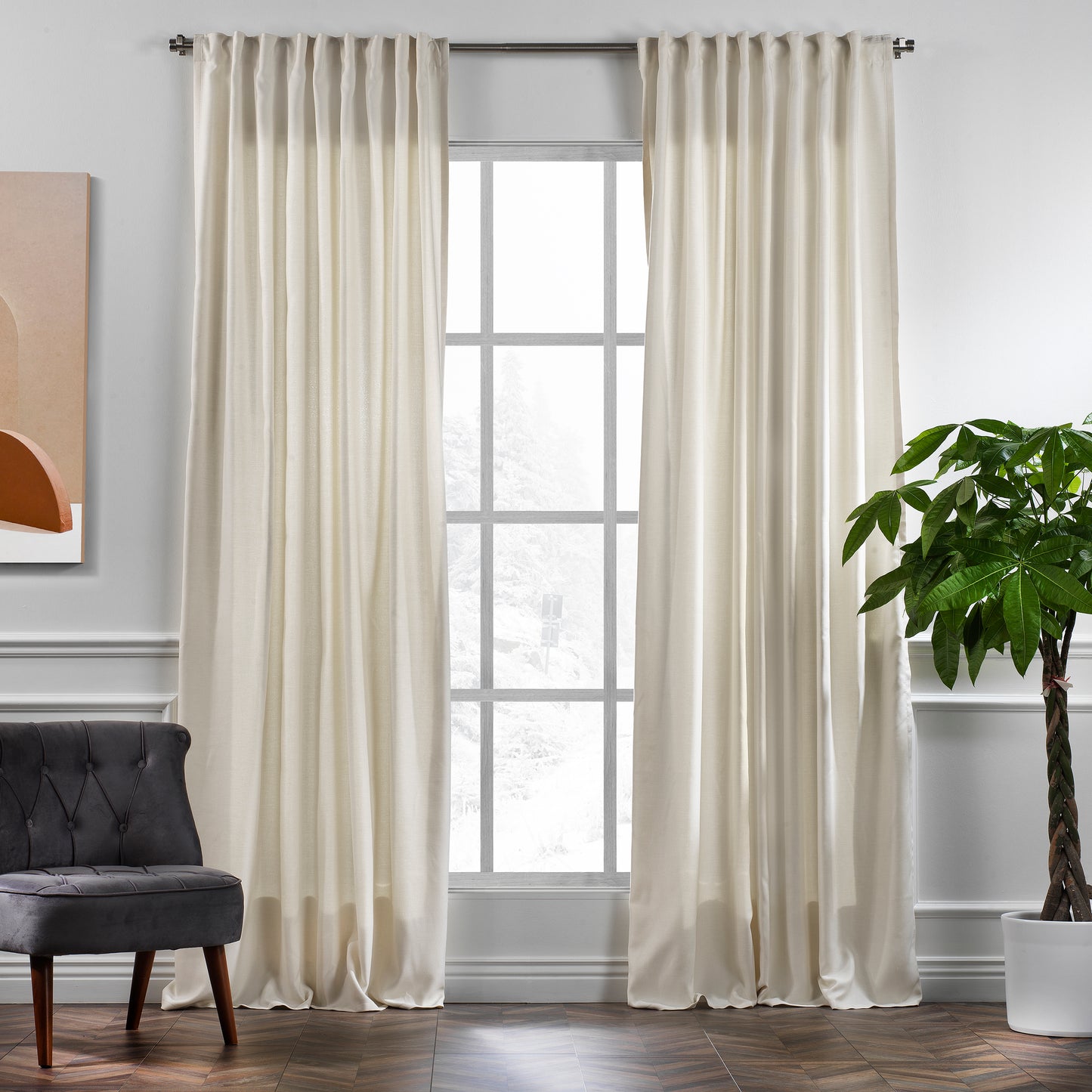 Blackout room darkening curtains, Linen Texture curtains, decorative luxury window curtains, polyester curtains, elegant drapes, living room, bedroom, dining room, nursery curtains, modern home decor, soft linen texture curtains, custom size curtains, custom drapes, window treatments, privacy curtains, wrinkle resistant curtains, curtain panels, luxury home decor, matching cushion covers, kitchen valances, decorative window panels, stylish curtains, curtain accessories home furnishings
