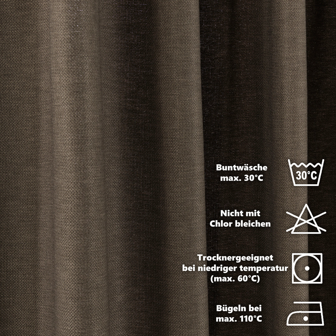 Linen Texture Tablecloths, Tabletop &amp; Napkins - Mink