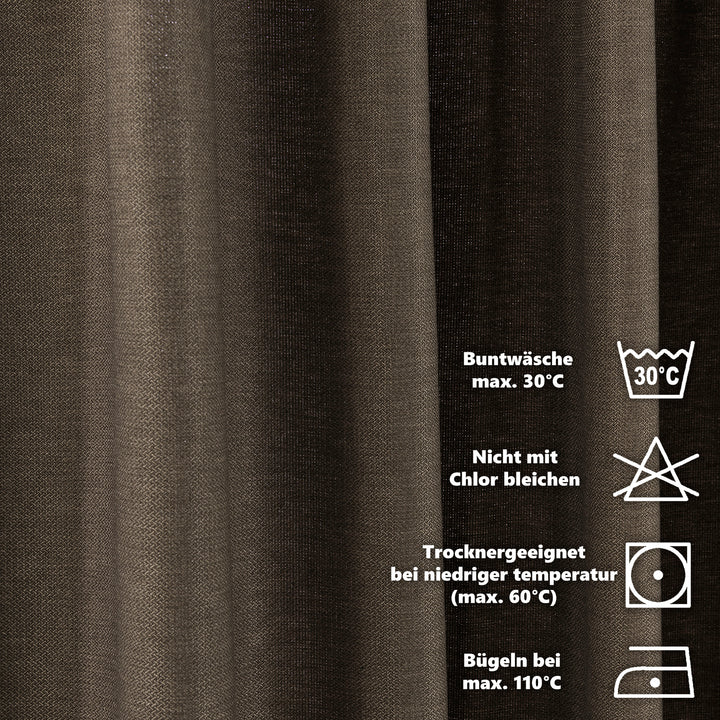 Linen Texture Tablecloths, Tabletop &amp; Napkins - Mink