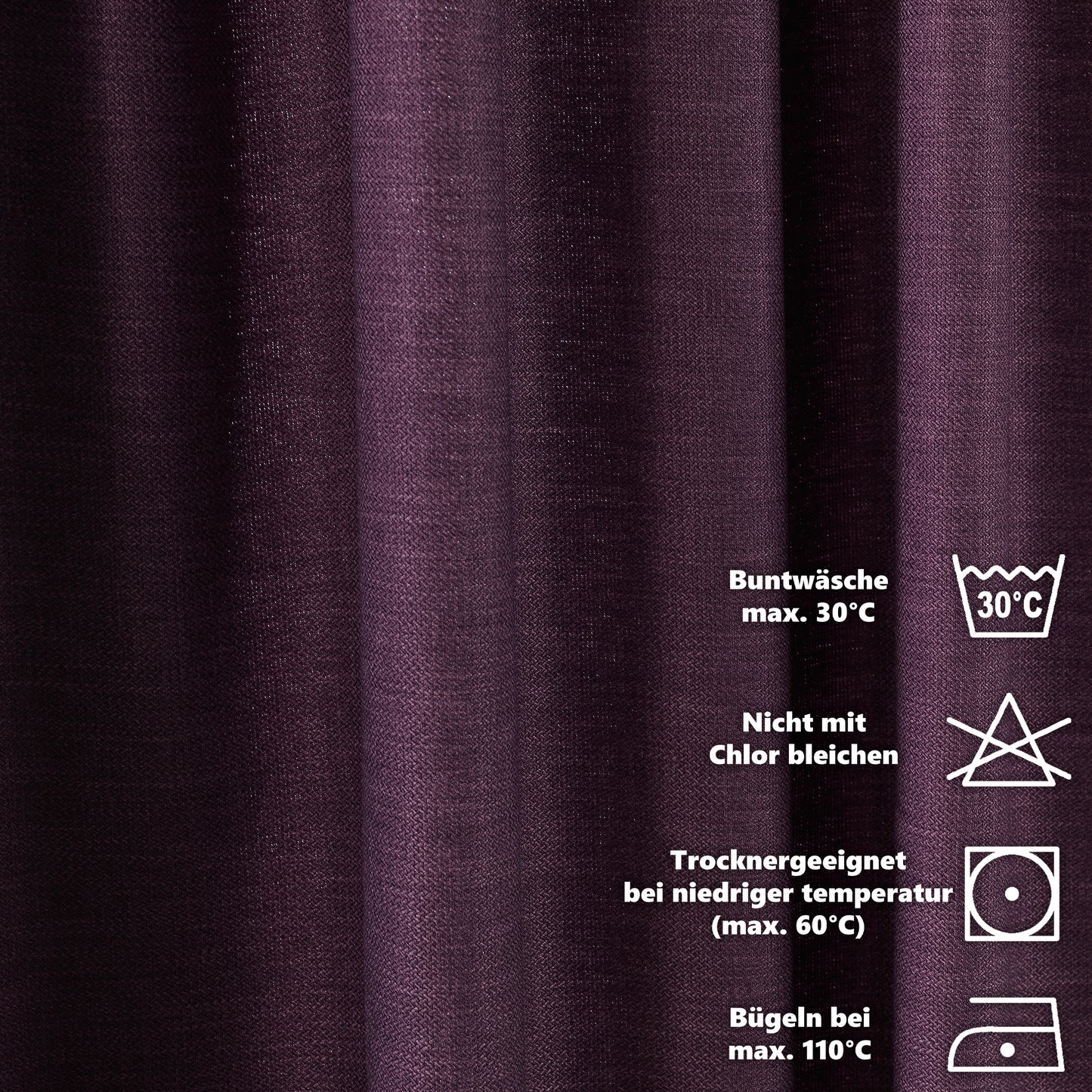 Linen Texture Tablecloths, Tabletop & Napkins - Purple