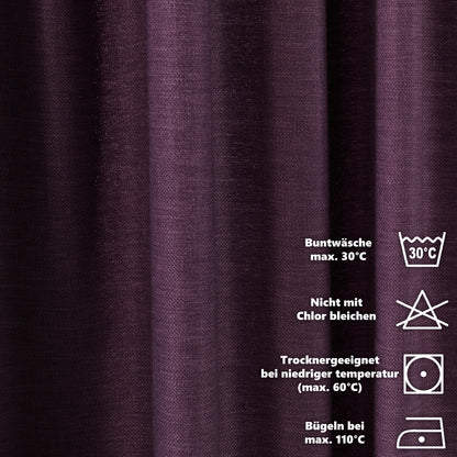 Linen Texture Tablecloths, Tabletop & Napkins - Purple