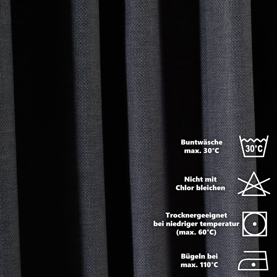 Linen Texture Tablecloths, Tabletop &amp; Napkins - Anthracite