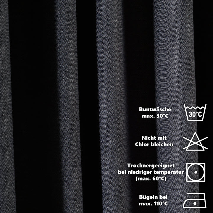 Linen Texture Tablecloths, Tabletop &amp; Napkins - Anthracite