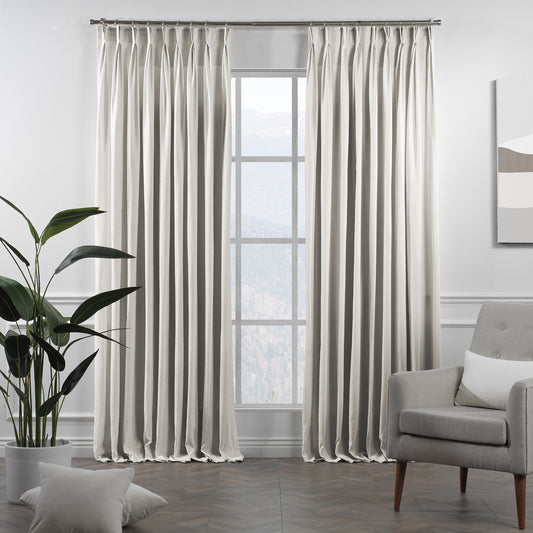 Lilijan Home linen texture pinch pleated curtains, faux linen look curtains, 100% polyester curtains, pinch pleat curtains, linen look drapes, decorative window curtains, elegant curtain panels, living room curtains, bedroom curtains, dining room curtains, nursery curtains, custom size curtains, custom drapes, light filtering curtains, privacy curtains, modern home decor, textured curtains, stylish window treatments, home furnishings