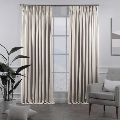 Lilijan Home linen texture pinch pleated curtains, faux linen look curtains, 100% polyester curtains, pinch pleat curtains, linen look drapes, decorative window curtains, elegant curtain panels, living room curtains, bedroom curtains, dining room curtains, nursery curtains, custom size curtains, custom drapes, light filtering curtains, privacy curtains, modern home decor, textured curtains, stylish window treatments, home furnishings