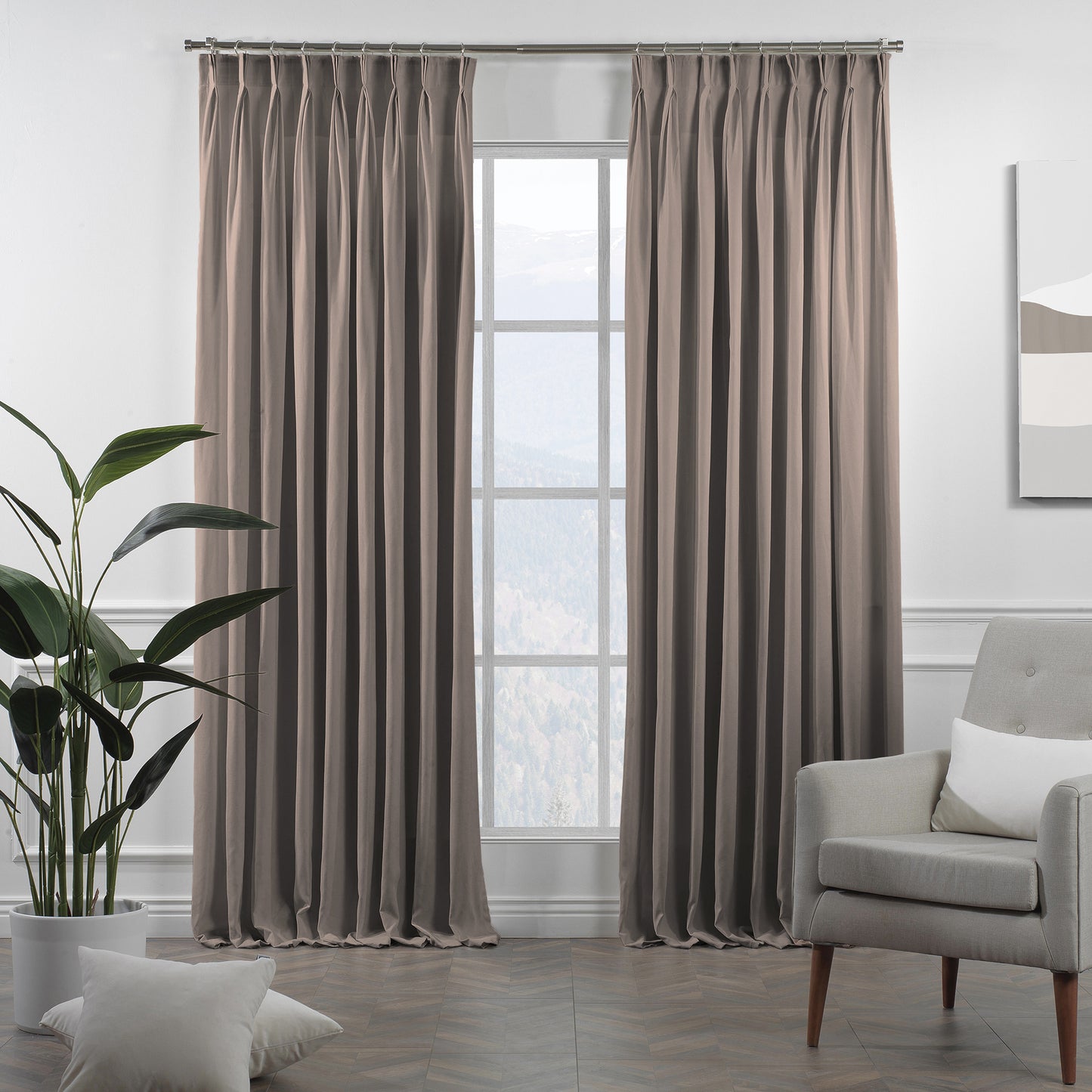 Lilijan Home linen texture pinch pleated curtains, faux linen look curtains, 100% polyester curtains, pinch pleat curtains, linen look drapes, decorative window curtains, elegant curtain panels, living room curtains, bedroom curtains, dining room curtains, nursery curtains, custom size curtains, custom drapes, light filtering curtains, privacy curtains, modern home decor, textured curtains, stylish window treatments, home furnishings