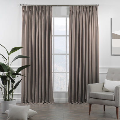 Lilijan Home linen texture pinch pleated curtains, faux linen look curtains, 100% polyester curtains, pinch pleat curtains, linen look drapes, decorative window curtains, elegant curtain panels, living room curtains, bedroom curtains, dining room curtains, nursery curtains, custom size curtains, custom drapes, light filtering curtains, privacy curtains, modern home decor, textured curtains, stylish window treatments, home furnishings