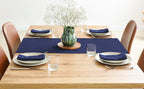 Linen Texture Tablecloths, Tabletop & Napkins - Navy Blue