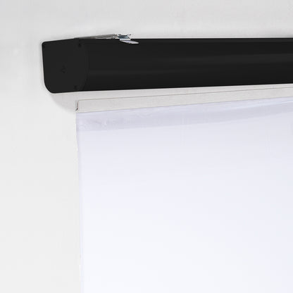 Metallic Cord loop Roller Blind Room Darkening & Blackout Window Shades - Black