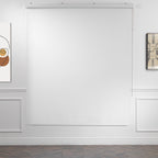 Metallic Cord loop Roller Blind Room Darkening & Blackout Window Shades - White