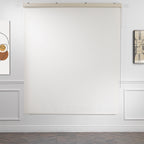 Metallic Cord loop Roller Blind Room Darkening & Blackout Window Shades - Off White
