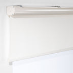 Metallic Cord loop Roller Blind Room Darkening & Blackout Window Shades - Off White