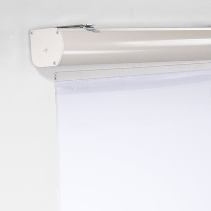 Metallic Cord loop Roller Blind Room Darkening & Blackout Window Shades - Off White