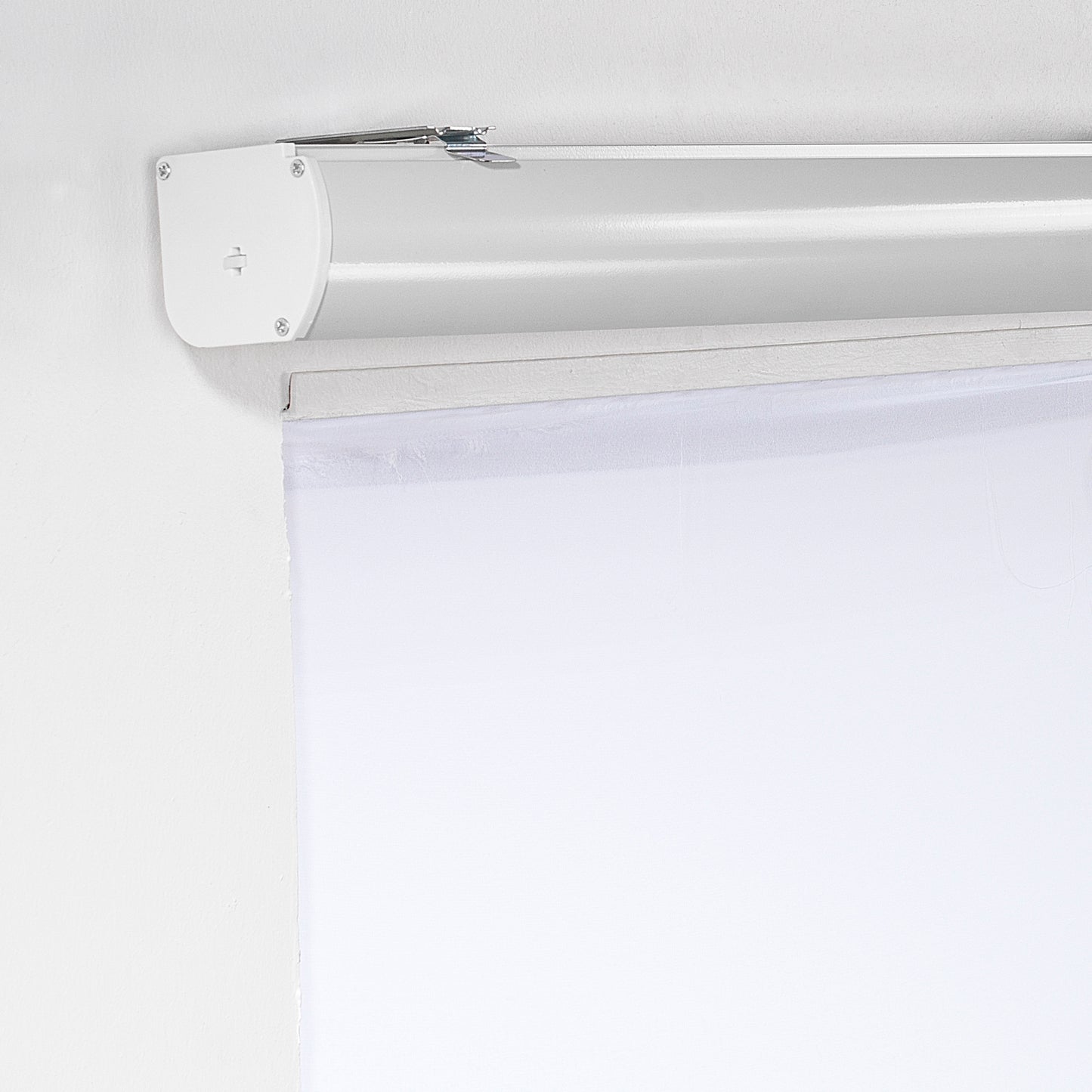 Metallic Cord loop Roller Blind Room Darkening & Blackout Window Shades - Light Grey