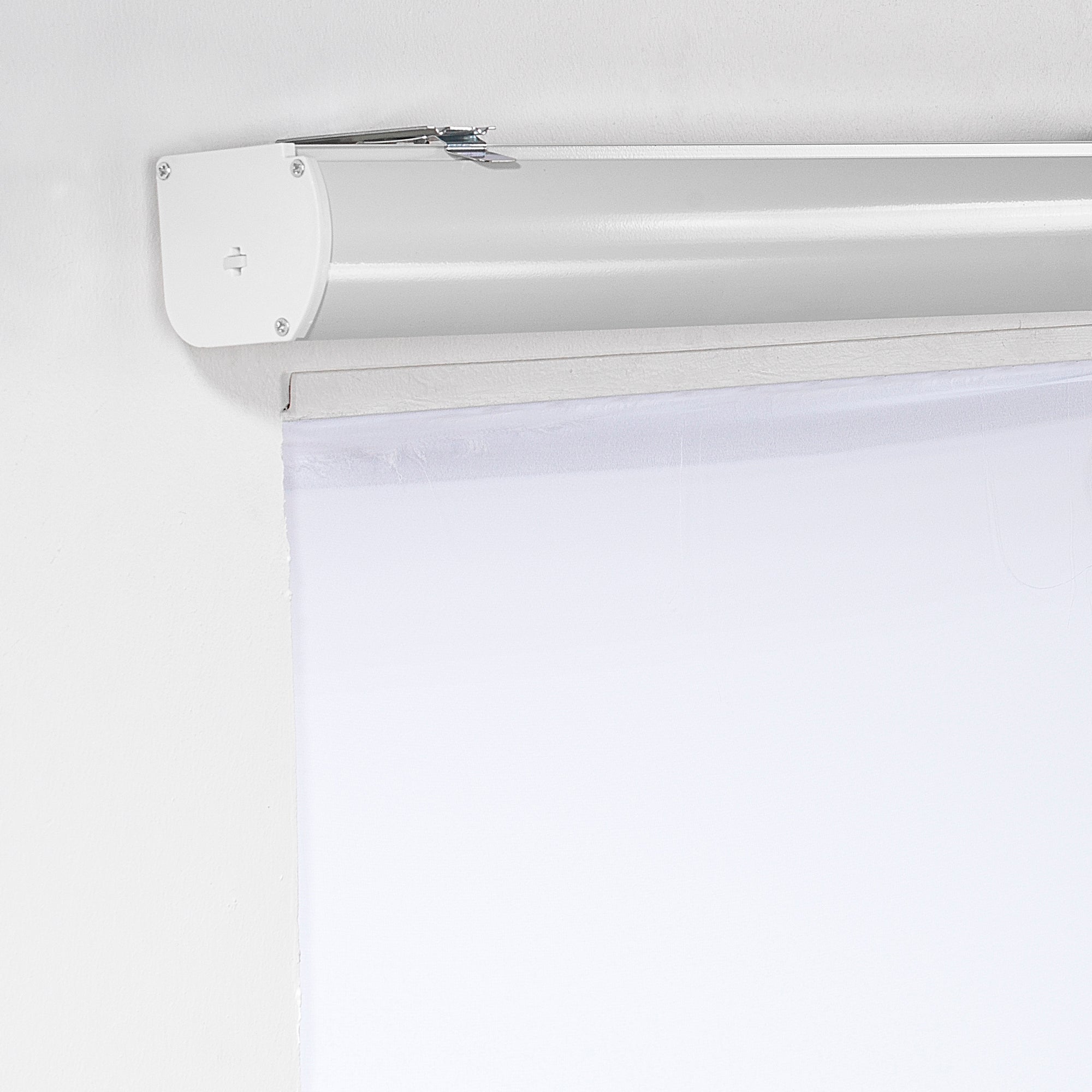Metallic Cord loop Roller Blind Room Darkening & Blackout Window Shades - Light Grey