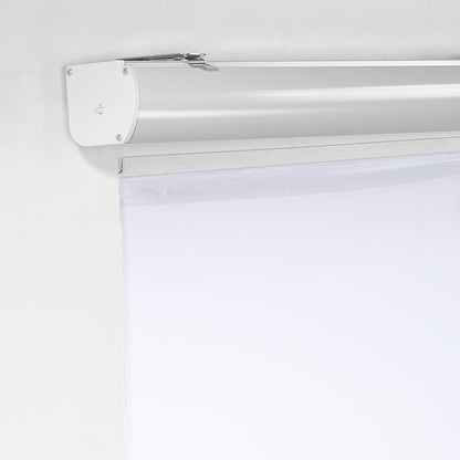 Metallic Cord loop Roller Blind Room Darkening & Blackout Window Shades - Light Grey