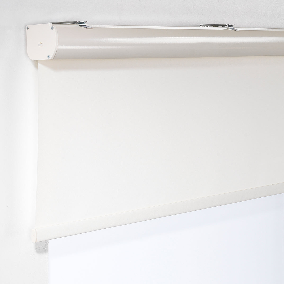 Metallic Cord loop Roller Blind Room Darkening & Blackout Window Shades - Ecru