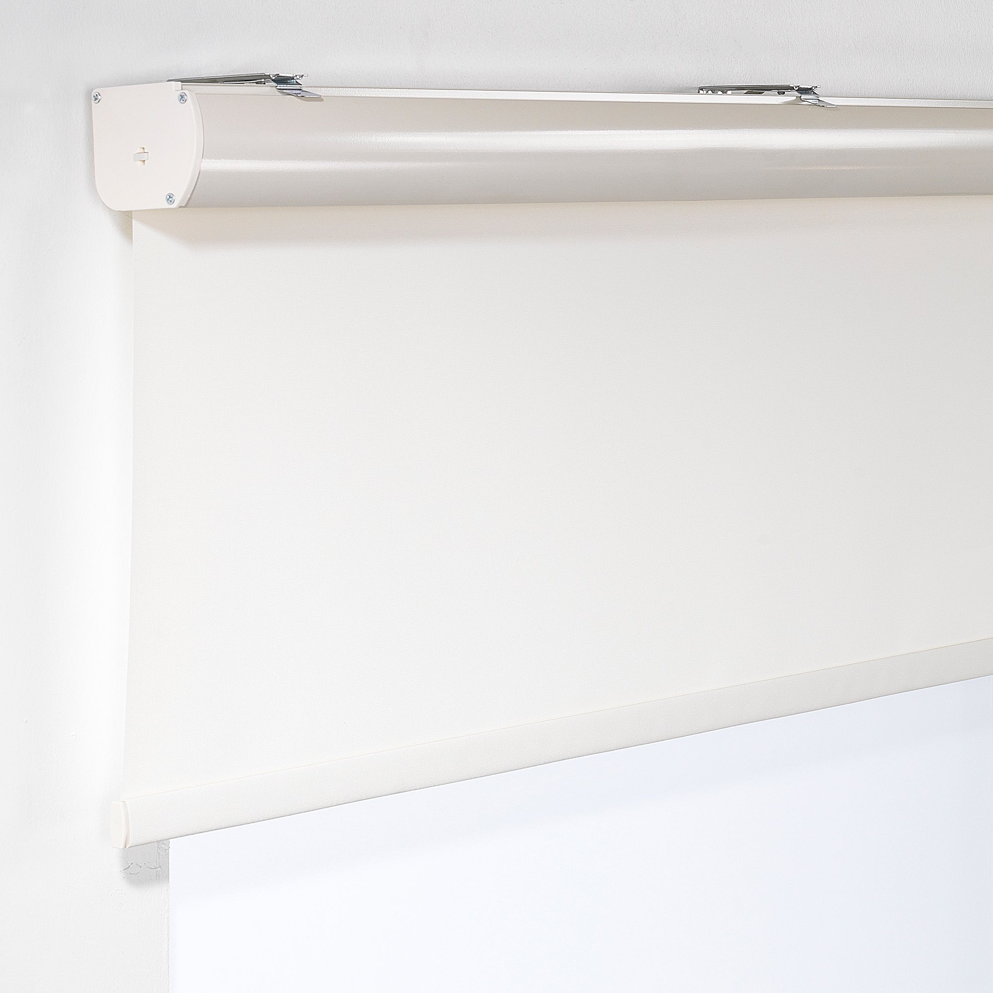 Metallic Cord loop Roller Blind Room Darkening & Blackout Window Shades - Ecru