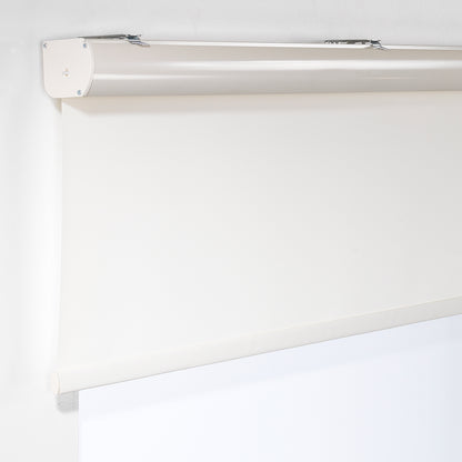 Metallic Cord loop Roller Blind Room Darkening & Blackout Window Shades - Ecru