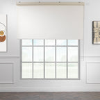 Metallic Cord loop Roller Blind Room Darkening & Blackout Window Shades - Ecru