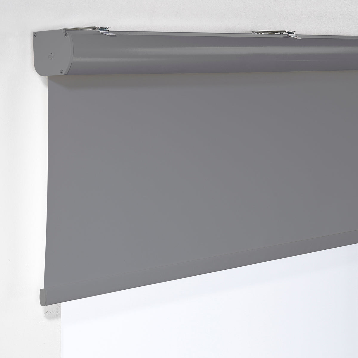 Metallic Cord loop Roller Blind Room Darkening & Blackout Window Shades -Grey