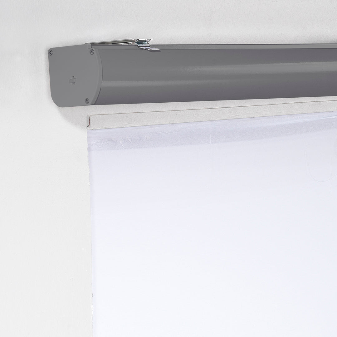 Metallic Cord loop Roller Blind Room Darkening &amp; Blackout Window Shades -Grey