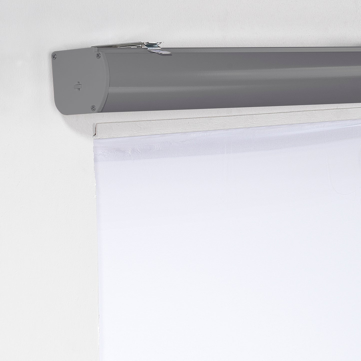 Metallic Cord loop Roller Blind Room Darkening & Blackout Window Shades -Grey