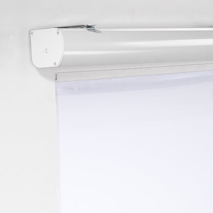 Metallic Cord loop Roller Blind Blackout & Room Darkening Window Shades - White