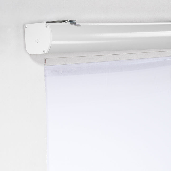 Metallic Cord loop Roller Blind Blackout &amp; Room Darkening Window Shades - White
