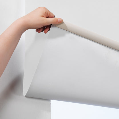 Metallic Cord loop Roller Blind Blackout & Room Darkening Window Shades - White