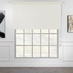 Metallic Cord loop Roller Blind Blackout & Room Darkening Window Shades - Cream