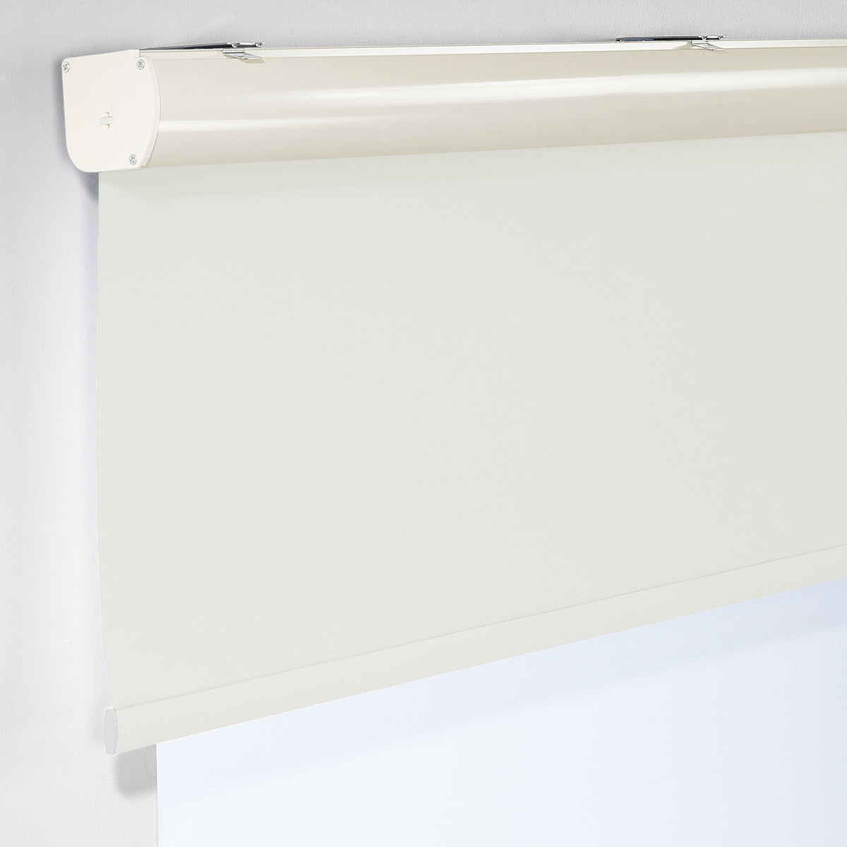 Metallic Cord loop Roller Blind Blackout & Room Darkening Window Shades - Cream